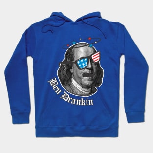 Patriotic Independence Day Ben Drankin Lit Hoodie